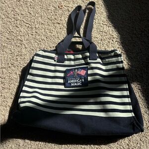 Helly Hansen Striped Tote Bag - Navy and White
